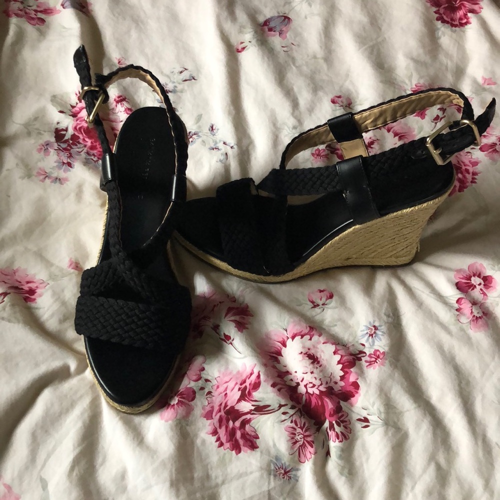 Banana Republic Black espadrilles, never worn